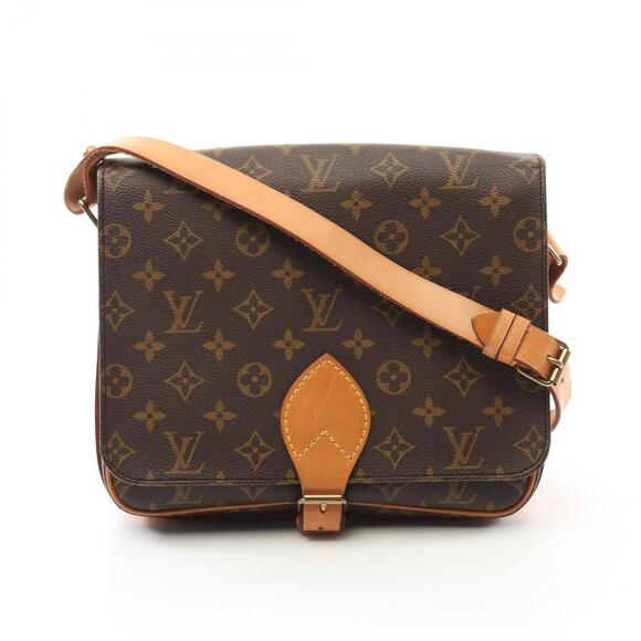 LOUIS VUITTON Brown Monogram Leather Shoulder Bag - Picture 1 of 10